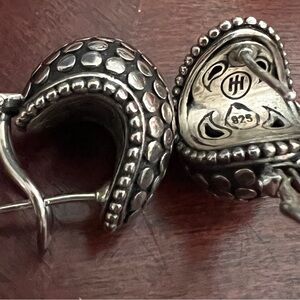 John Hardy Sterling Silver Buddha Belly Dot Earrings.